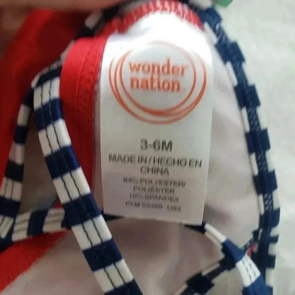 Wonder Nation Polka Dot/Stripe Bikini